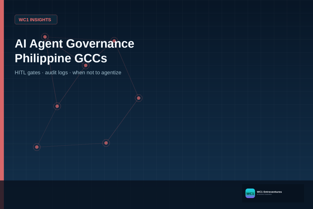 AI Agent Governance in Philippine GCCs: Human Review Before Scale