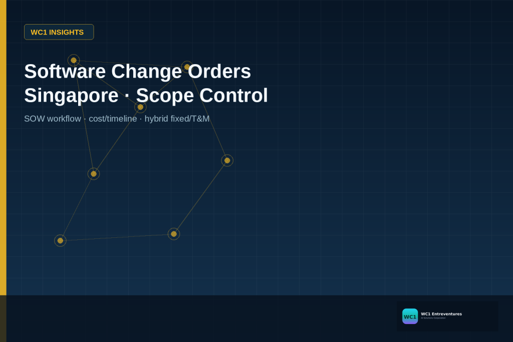 Software Change Orders in Singapore: Control Scope Without Killing Delivery