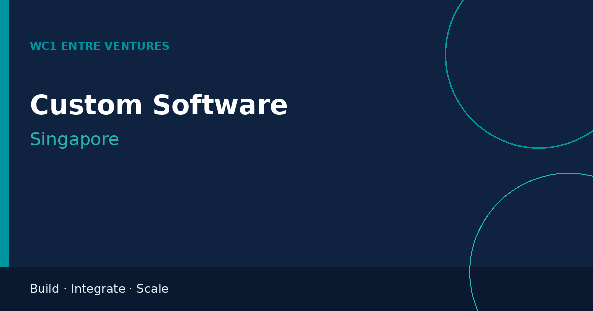 Custom Software Development in Singapore