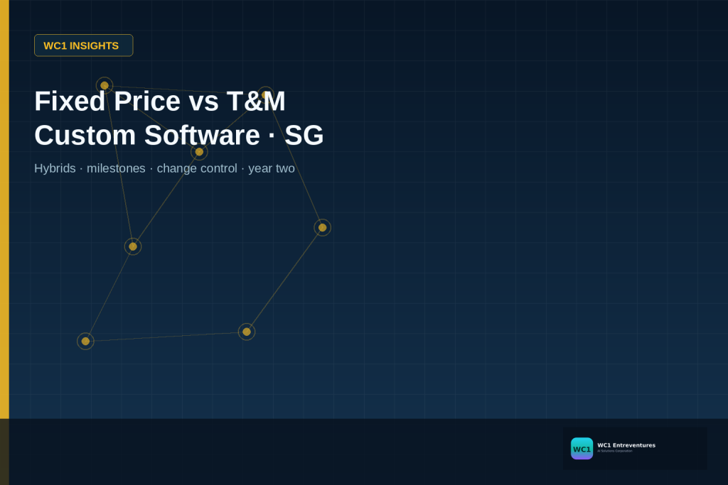 Fixed Price vs Time and Materials for Custom Software in Singapore