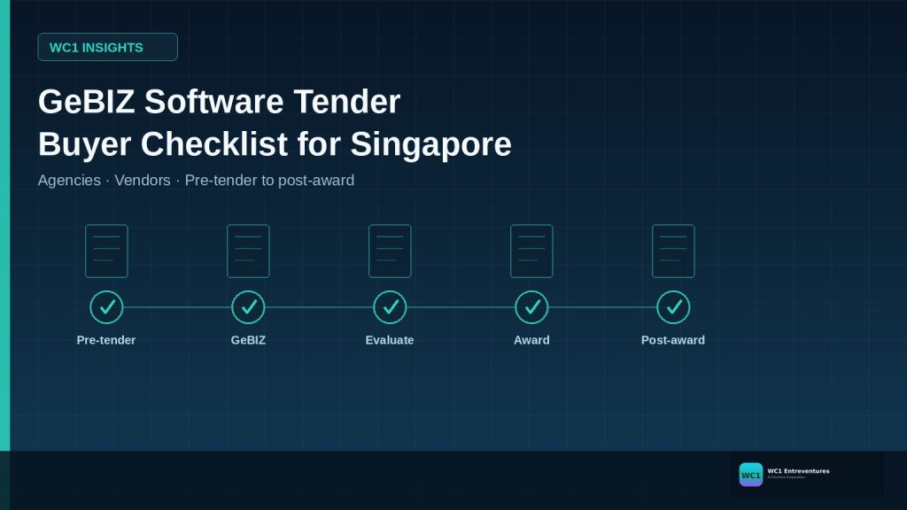 GeBIZ Software Tender Buyer Checklist for Singapore Agencies and Vendors