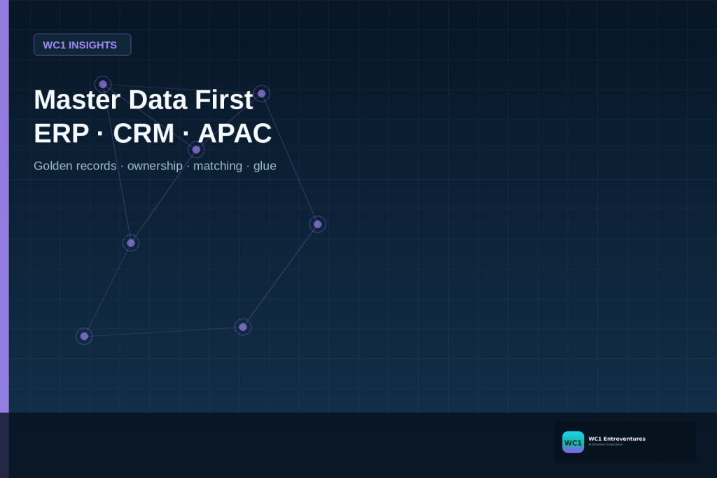 Master Data Before You Integrate: An APAC Checklist for ERP and CRM Glue