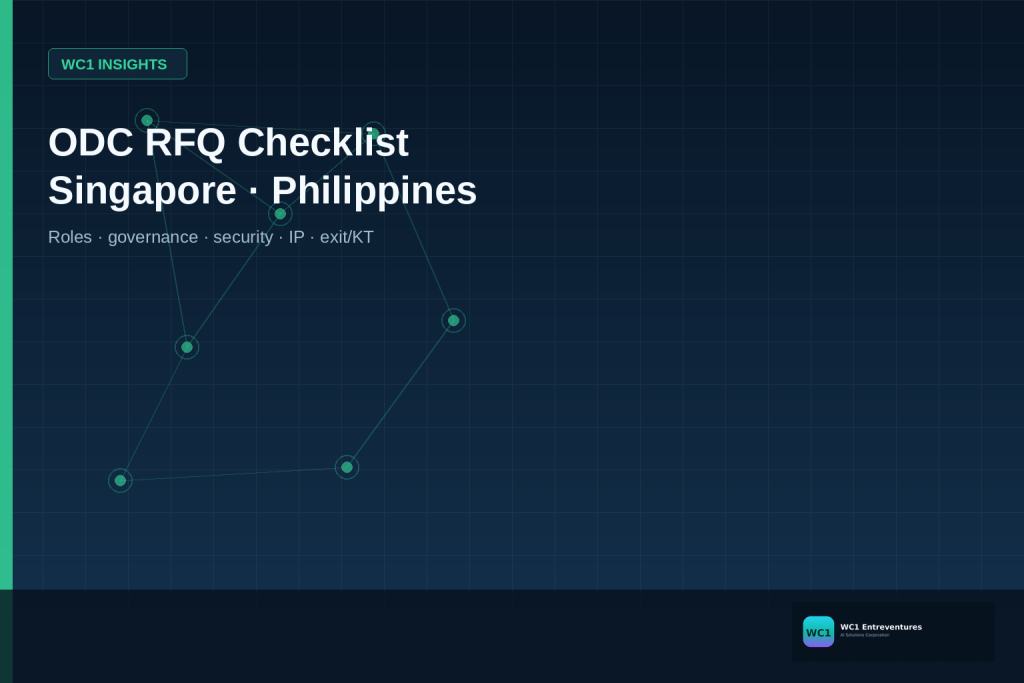 Writing an ODC RFQ: Singapore Buyer Checklist for Philippines Delivery