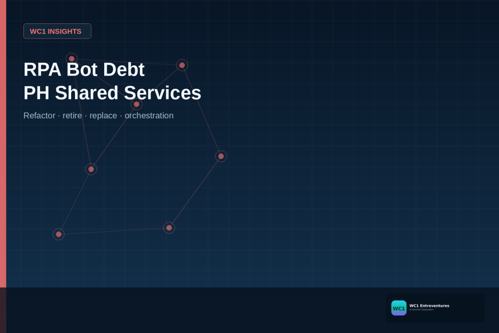 RPA Bot Debt in Philippine Shared Services: Refactor, Retire, or Replace