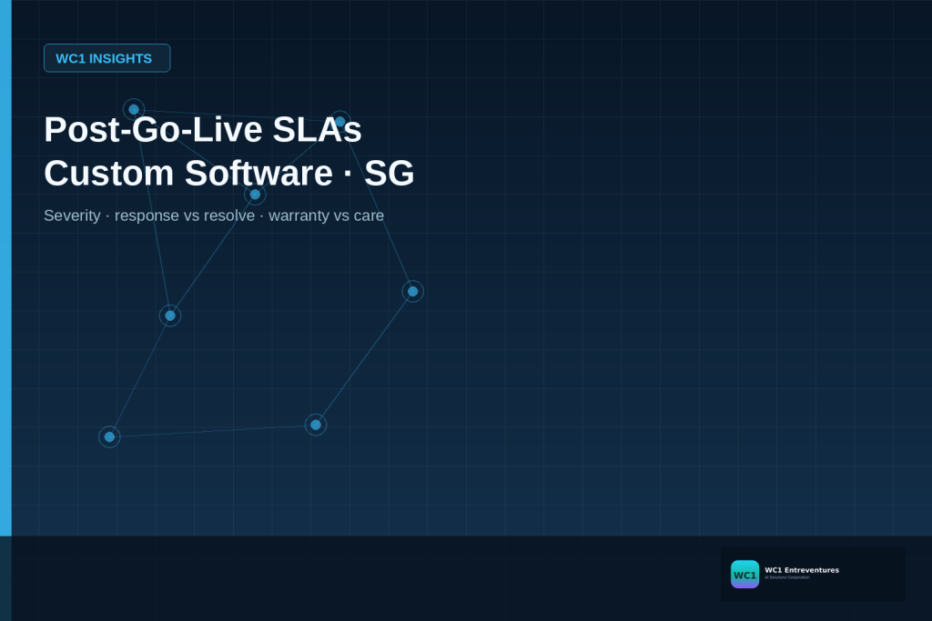 Post-Go-Live Support SLAs for Custom Software in Singapore