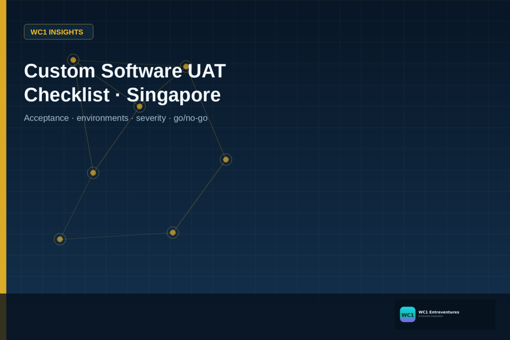 Custom Software UAT Checklist for Singapore Buyers