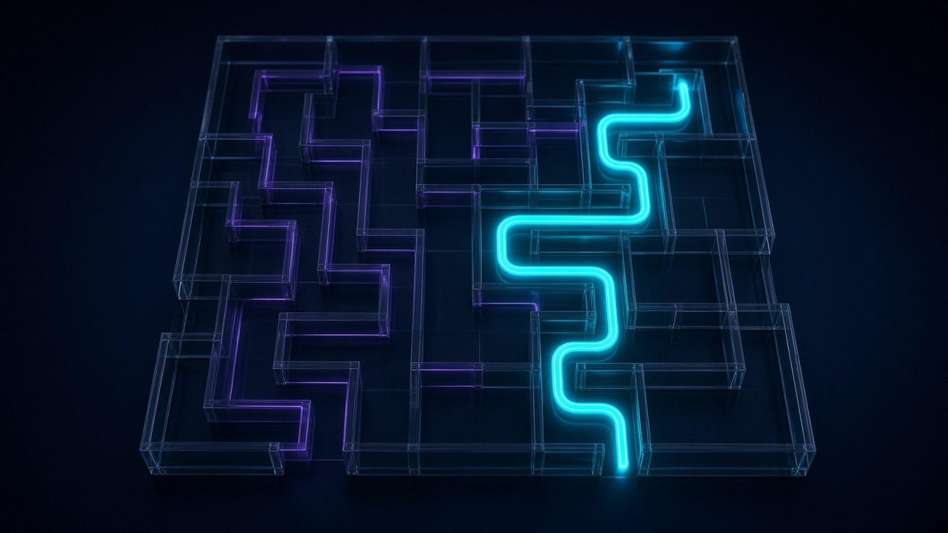 Cinematic illustration of continuous threat exposure management for WC1 cybersecurity services