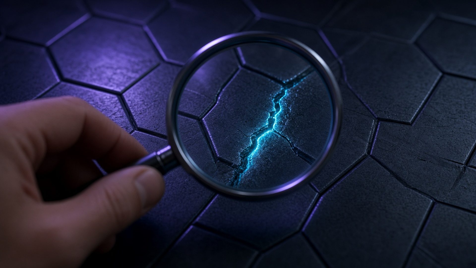 Cinematic illustration of VAPT and Vulnerability Management for WC1 cybersecurity services